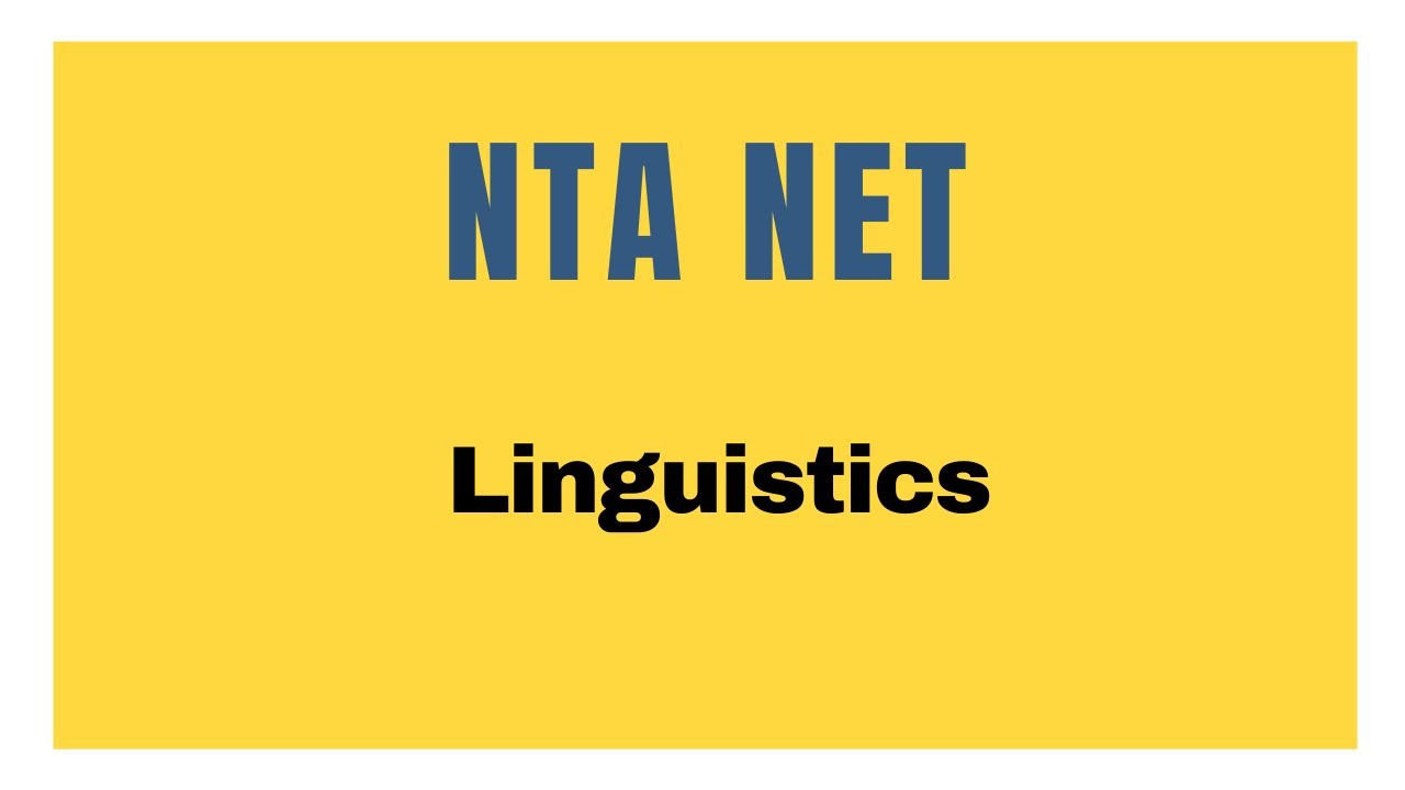 Ускоренный курс NTA NET, день 30, лингвистика