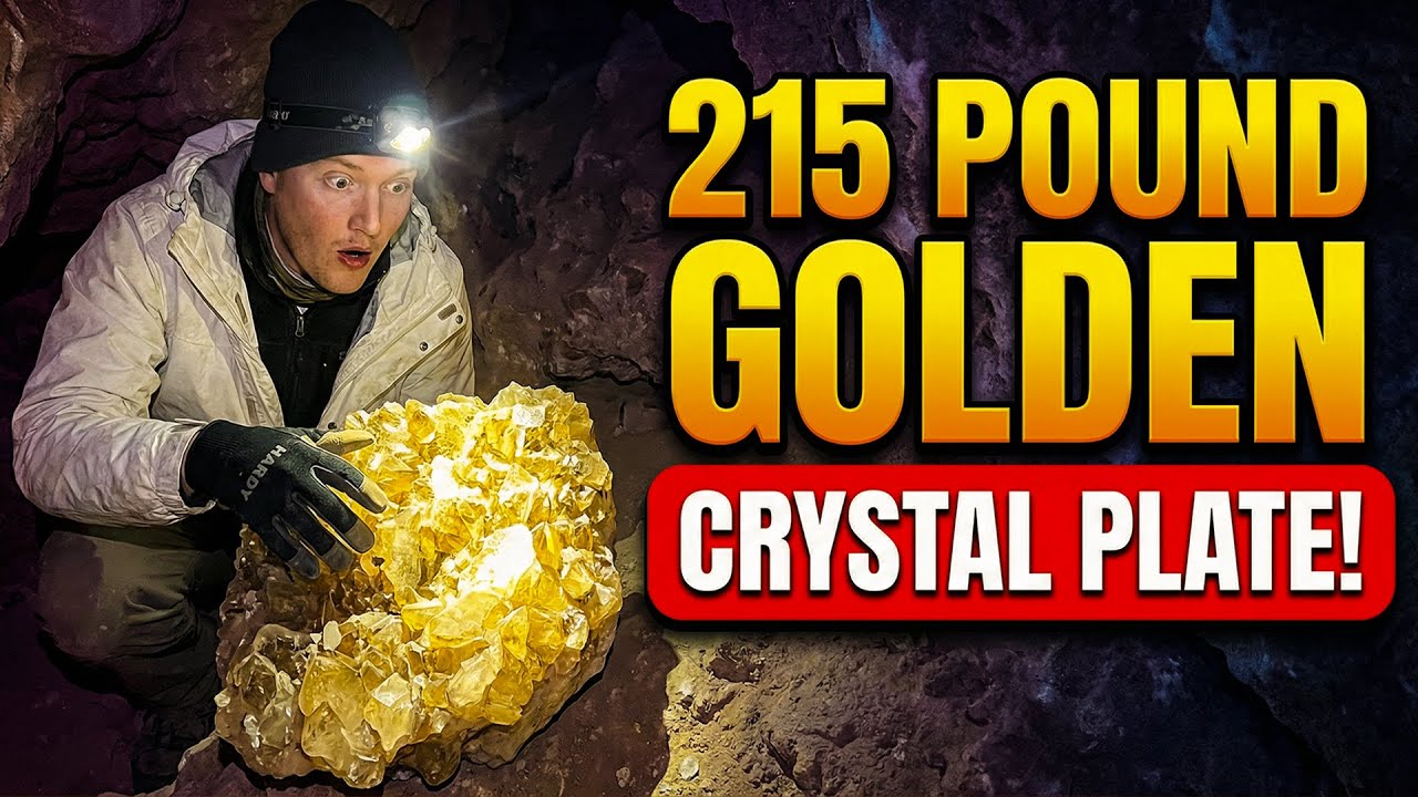 Золотая хрустальная тарелка весом 215 фунтов!
