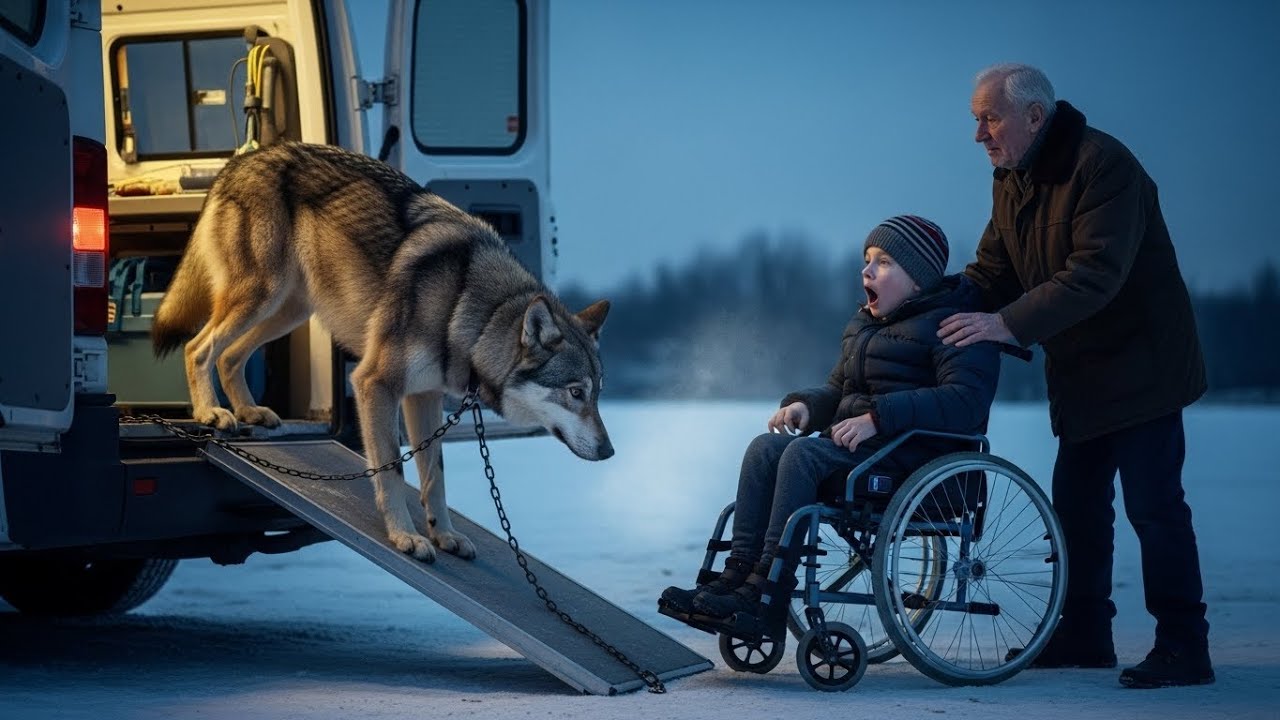 Un loup fait hurler un enfant de peur… puis accomplit un acte qui bouleverse son père