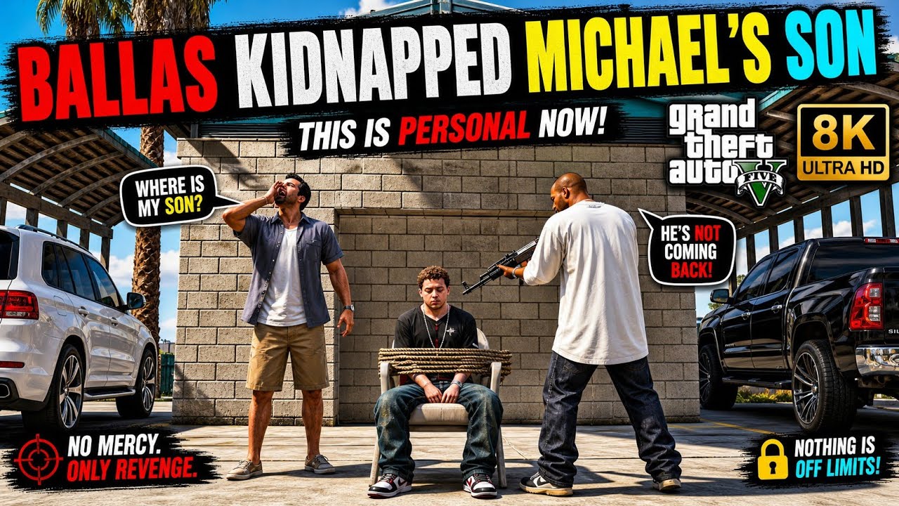 MICHAEL'S SON GOT KIDNAPPED 😨|| CINIMATICS || GTA V | A15 | #02 