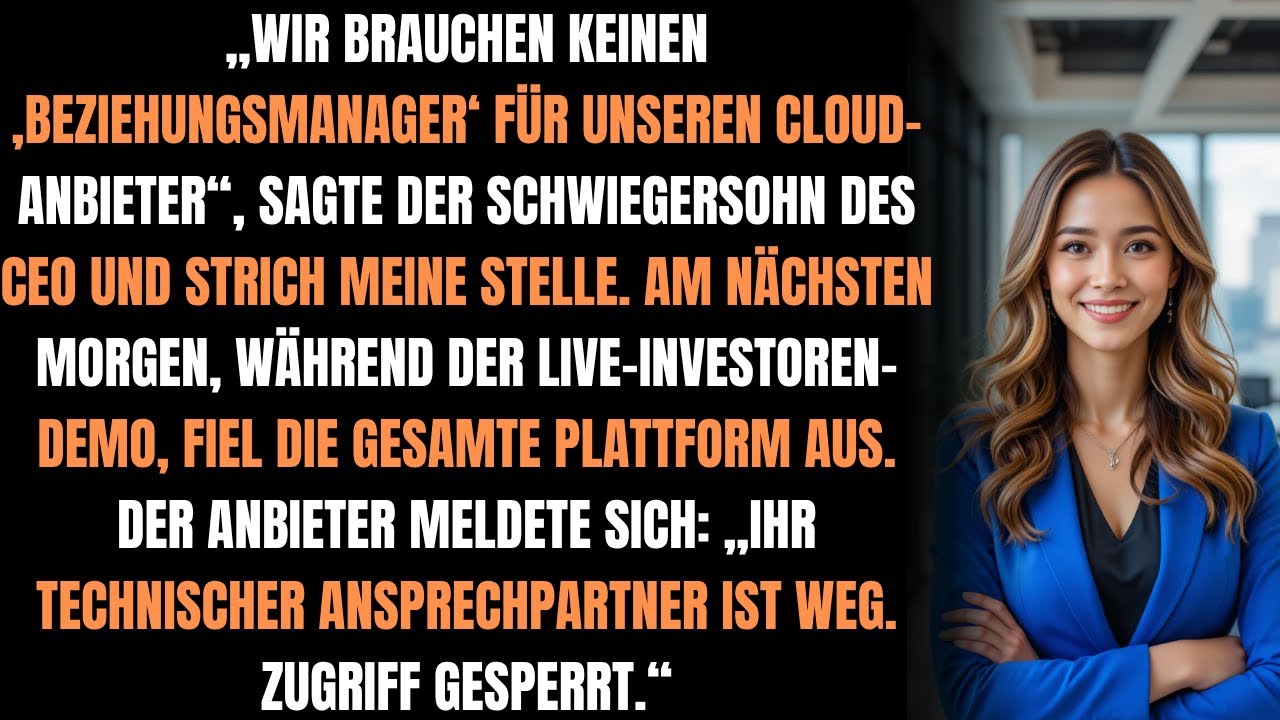 Sie nannten mich „nicht essenziell“ – also ließ ich ihre 200-Millionen-Dollar-Demo live abstürzen ♟️