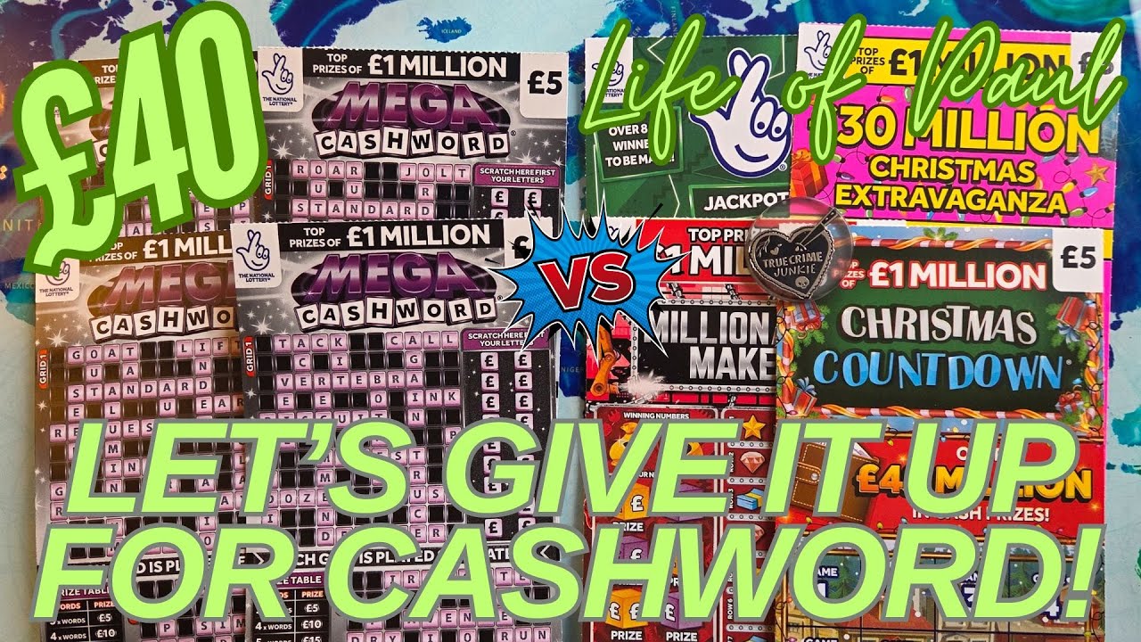 Скретч-карты Mega Cashword на 20 фунтов стерлингов против микса карт на 20 фунтов стерлингов!