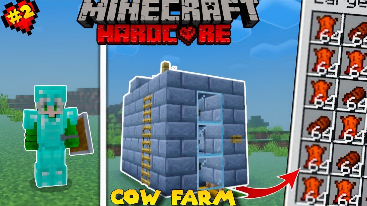 I Build Cow Farm And Diamond Armor in Minecraft Hardcore EP:-2 || Zenith MG 