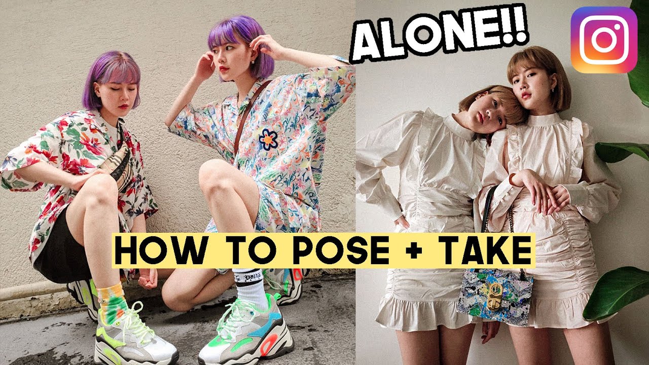 How We Pose & Take Instagram Pics by Ourselves (Equipments + Tips) | Q2HAN