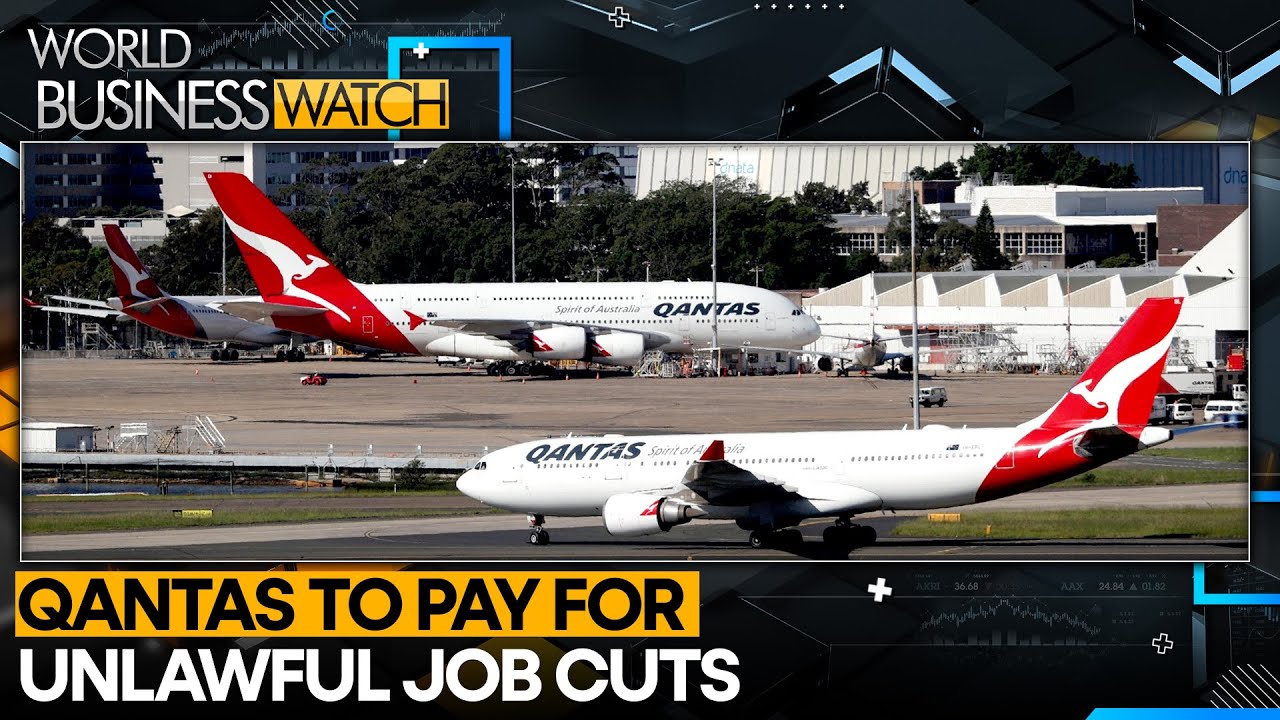 Qantas : Court Fines $90 Mn for 1,800 Illegal Staff Layoffs | WION World Business Watch
