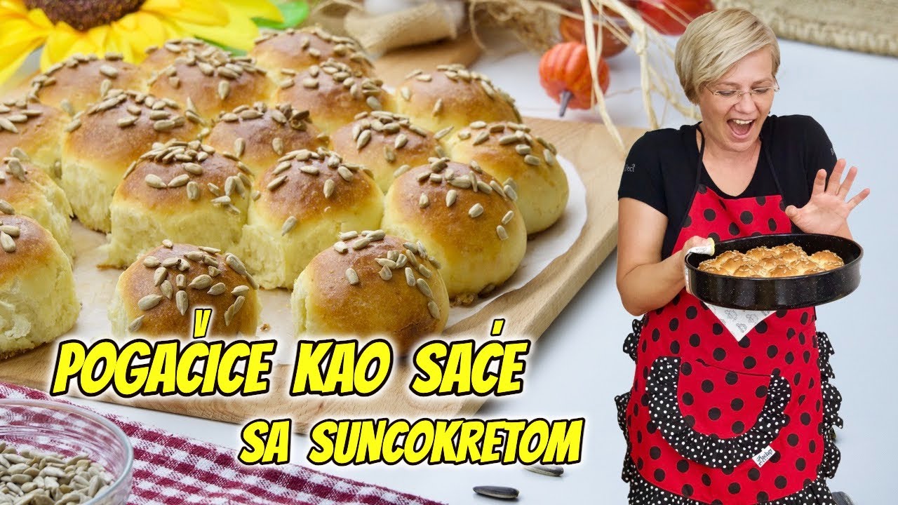 BRZE POGAČICE KAO SAĆE SA SUNCOKRETOM - brz i odličan recept! • ReciPeci Sandre Gašparić