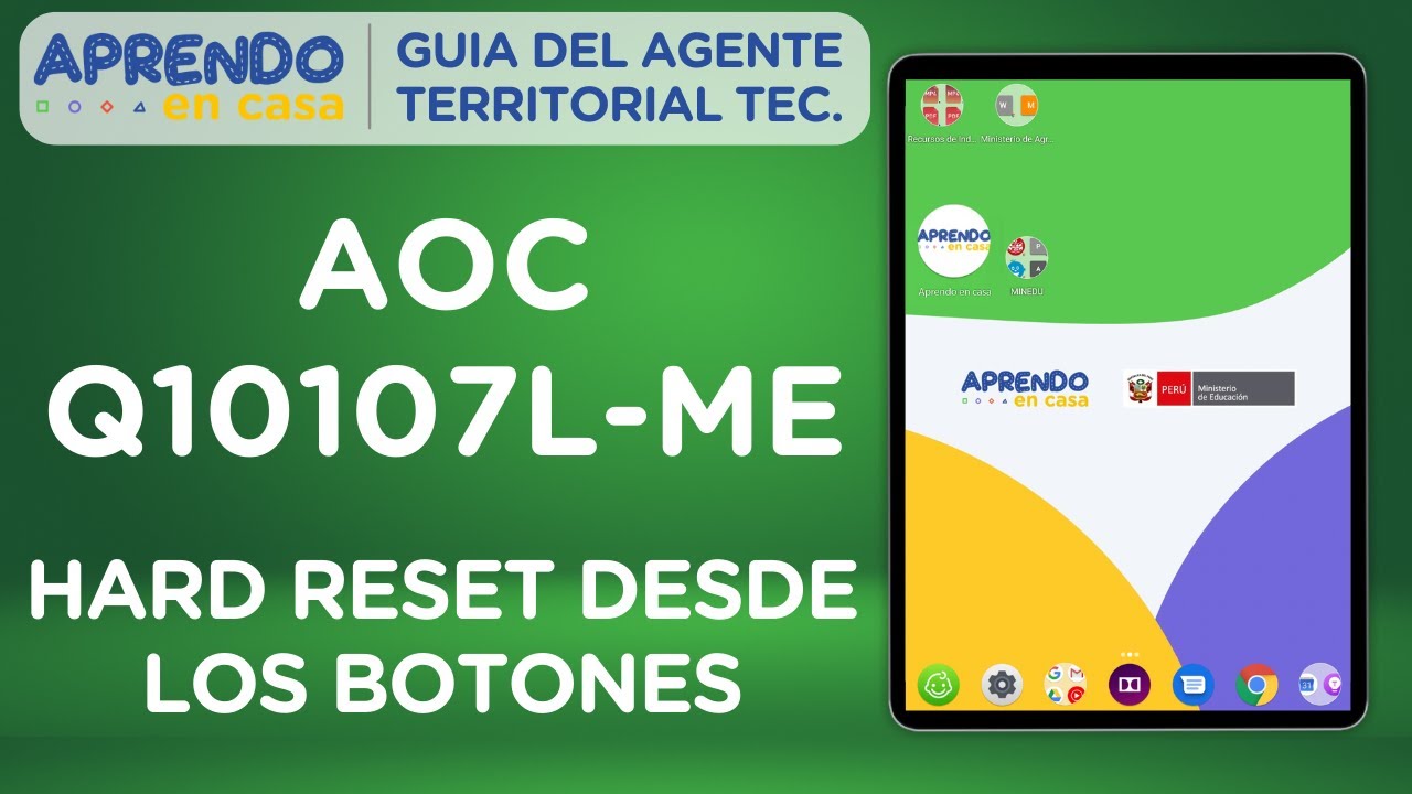 AOC Q10107L-ME formateo, hard reset desde los botones.