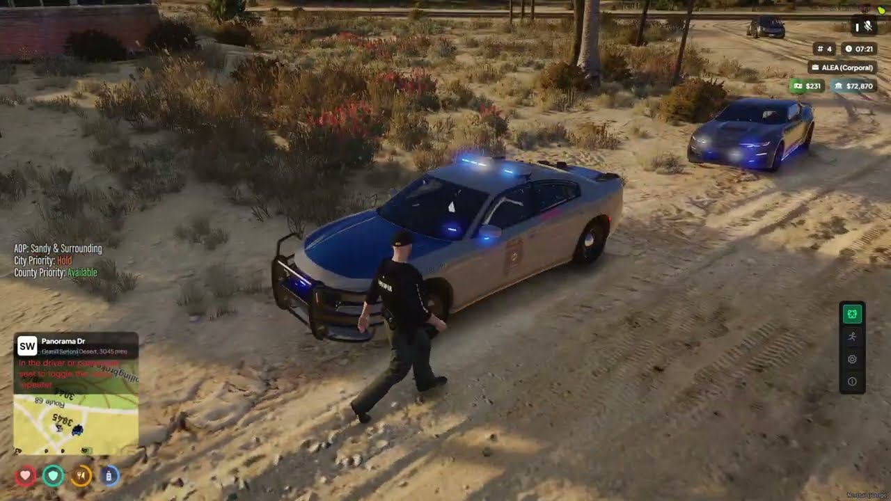 Человек в маске устроил погоню с участием полицейских Алабамы (GTA 5).