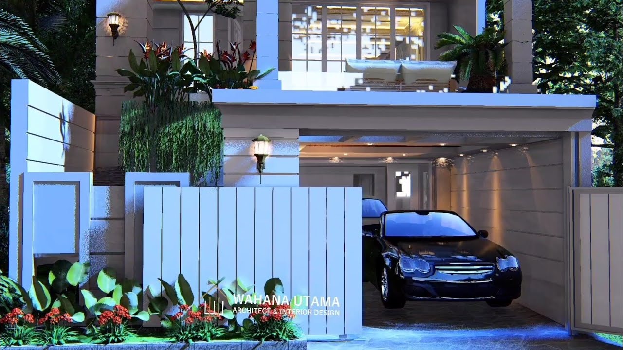 Desain Renovasi Rumah American Style Resort Mewah di Jakarta, Lahan 6,5 x 18