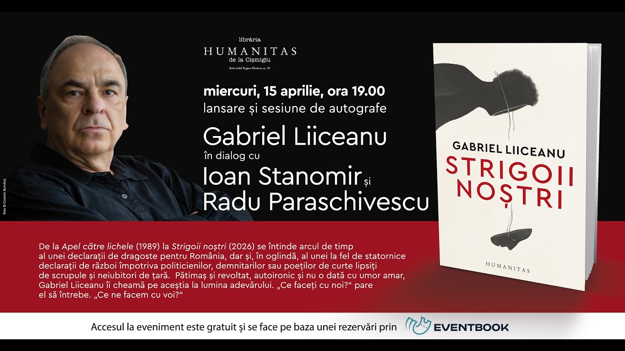 Gabriel Liiceanu &icirc;n dialog cu Ioan Stanomir și Radu Paraschivescu despre volumul &bdquo;Strigoii noștri&ldquo;