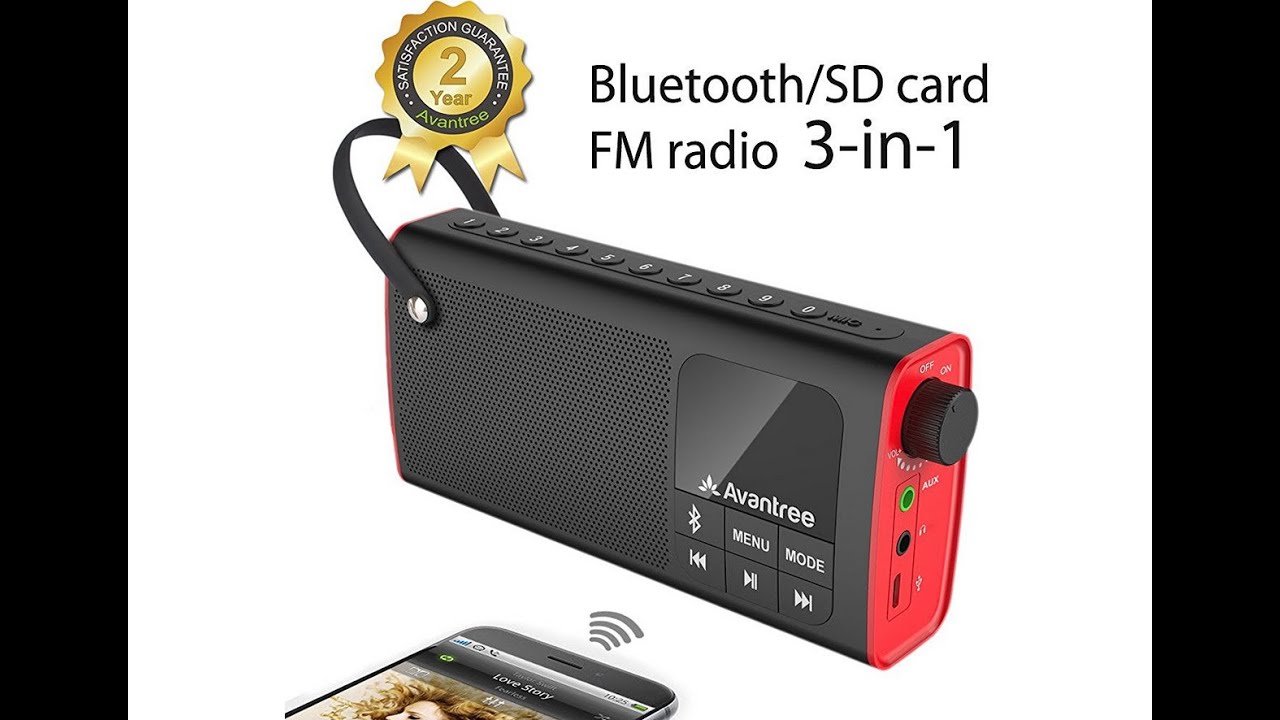 Review Avantree portabler Bluetooth Lautsprecher mit FM Radio und SD Card Player,