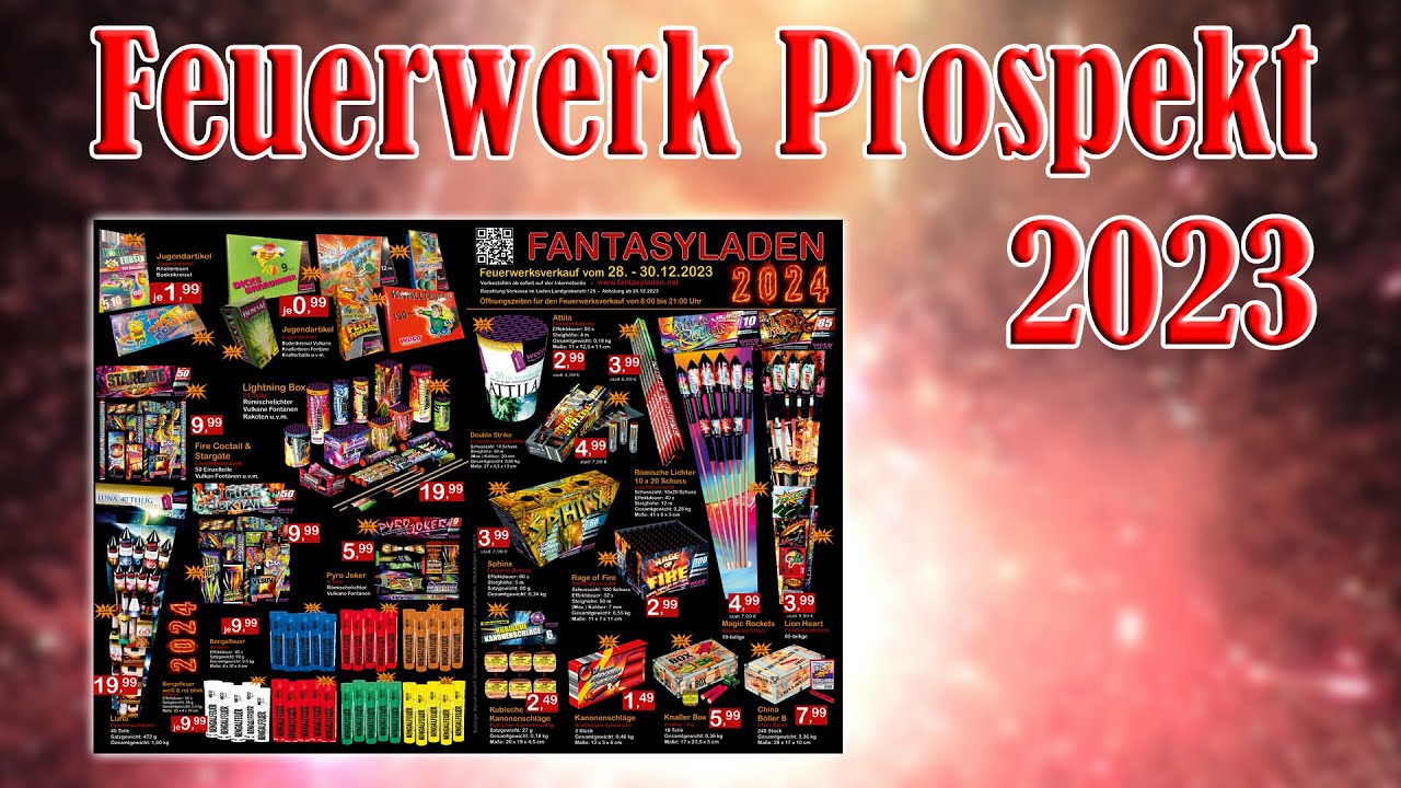 Fantasy Laden Feuerwerk Prospekt | Silvester 2023/2024 [FULL HD]