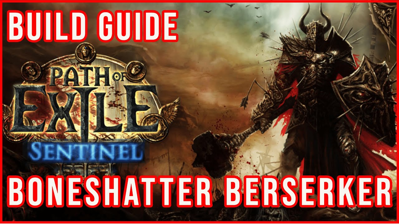 Boneshatter Cold Omni Berserker Build Guide | Path of Exile Sentinel League 3.18 | 3.19 Prep | PoE