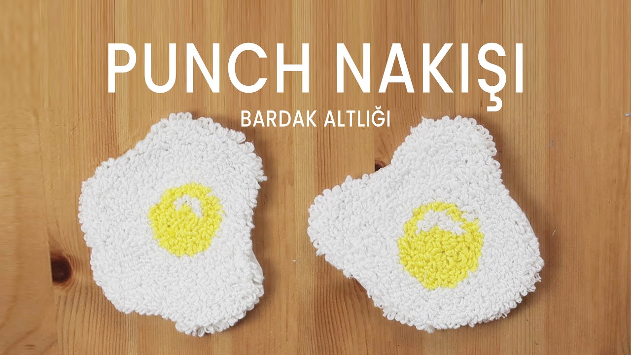 Punch Bardak Altlığı | Punch Needle Coasters