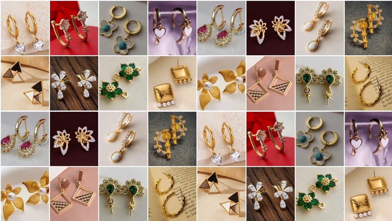 Latest and Beautiful Gold Stud Earrings Design for Ladies ||Daily wear Gold Earrings Designs 2026