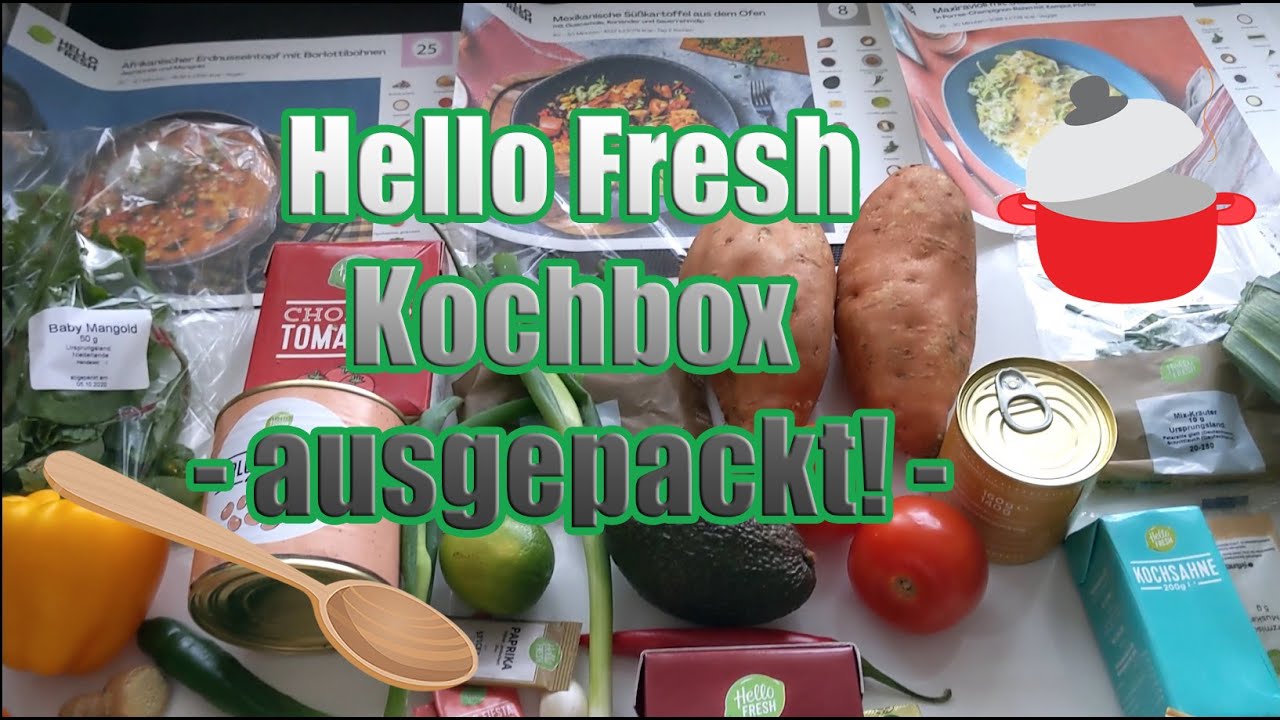 Hello Fresh Veggie Kochbox / unboxing / mit Gutschein