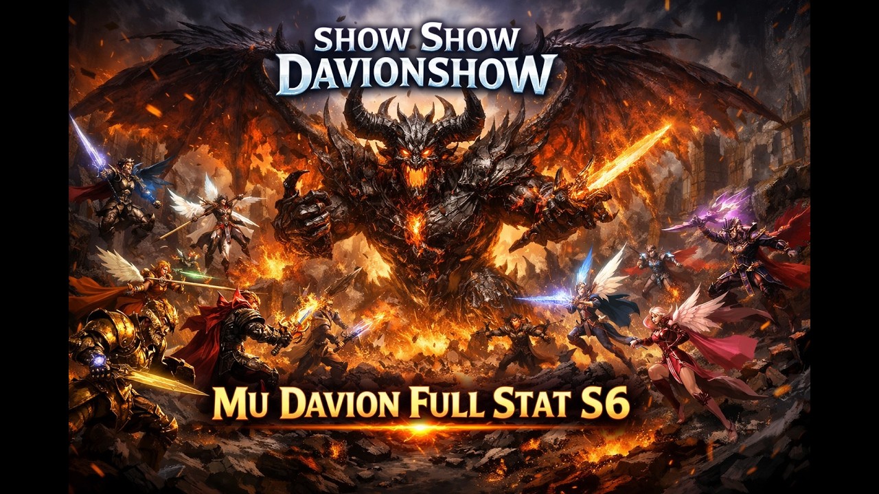 🏆MU DAVION SEASON 6 FULL STAT SHOOOW || SERVER TOP 2026 || +4500 ONLINE REALES