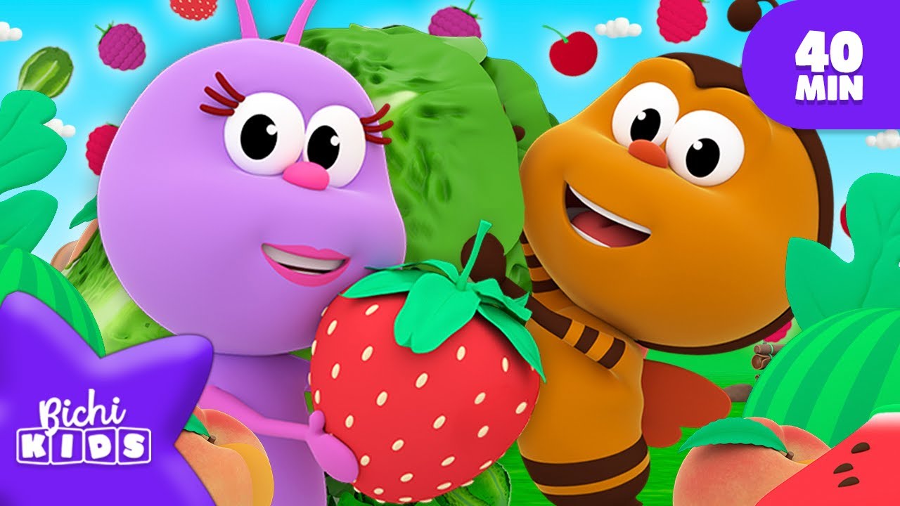 Comer Saudável as Verduras são uma Delícia🐞 MIX 🌈 PARA CRIANÇAS | Bichikids em Português