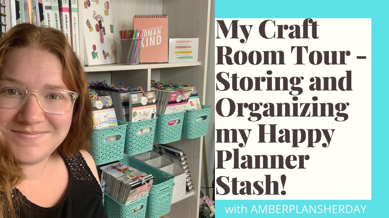My Craft Room Tour - Storing and Organizing my Happy Planner Stash!