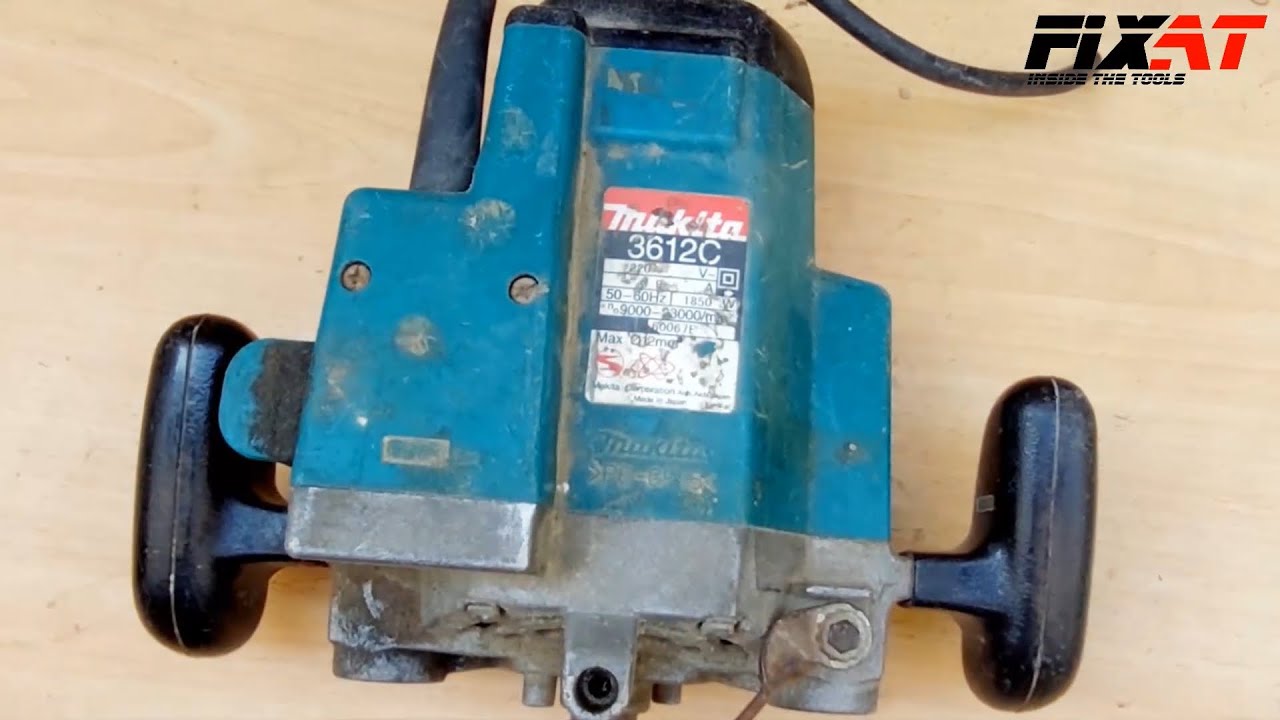Makita 3612C Plunge Router Restoration (stator Rewinding & remove armature & changing bearings)
