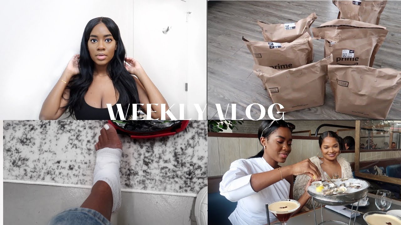 WEEKLY VLOG | grocery haul, how I layer my hair, kale salad & office tings