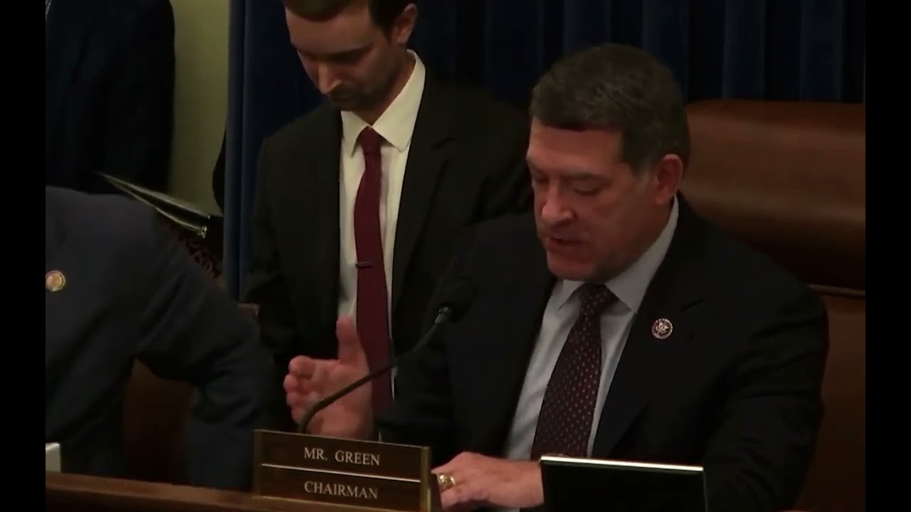 Chairman Green Gives His Opening Statement During a Homeland Security Rules Hearing