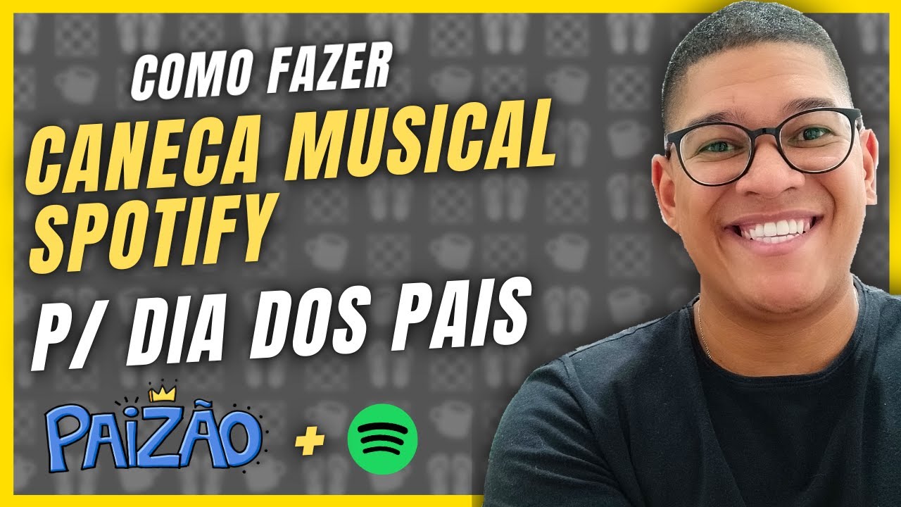 Canecas personalizada Spotify para o dia dos pais