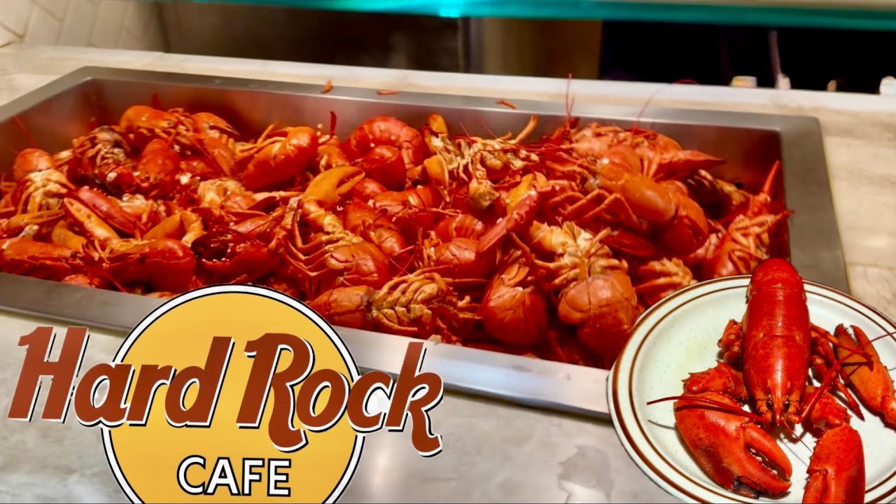 Шведский стол с лобстерами и крабами для любителей морепродуктов в Hard Rock Cafe и Casino Sacram...