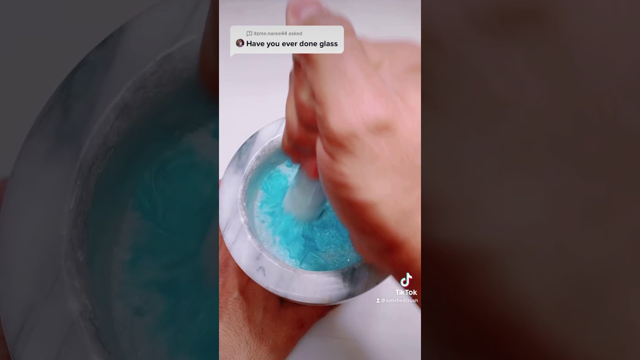 Satisfying Video of Crushing Glass into Sand