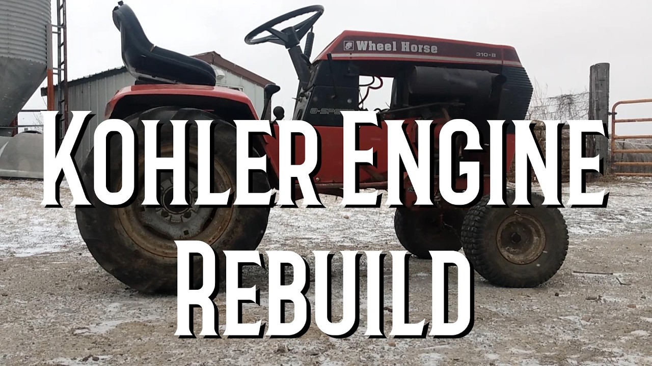 From burning oil to burning rubber! Rebuilding a Kohler K241 Motor #homestead #farm #vintagetractor