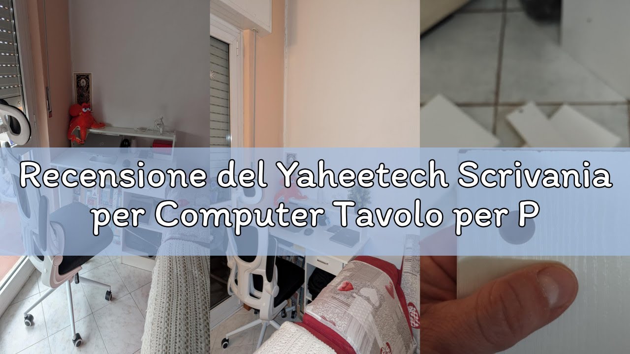 Recensione del Yaheetech Scrivania per Computer Tavolo per PC Scrivania per Laptop da Ufficio con Ca