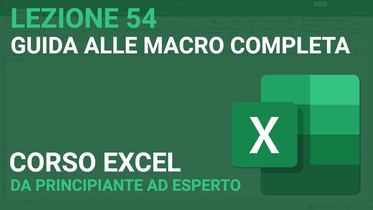 Creare Macro - EXCEL TUTORIAL ITALIANO 54