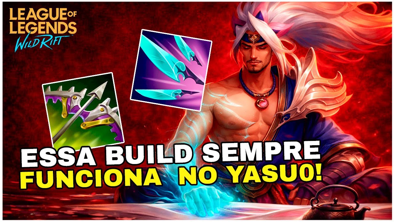 YASUO WILD RIFT - A BUILD QUE ME FEZ PEGAR CHALLENGER! GAMEPLAY+DICAS