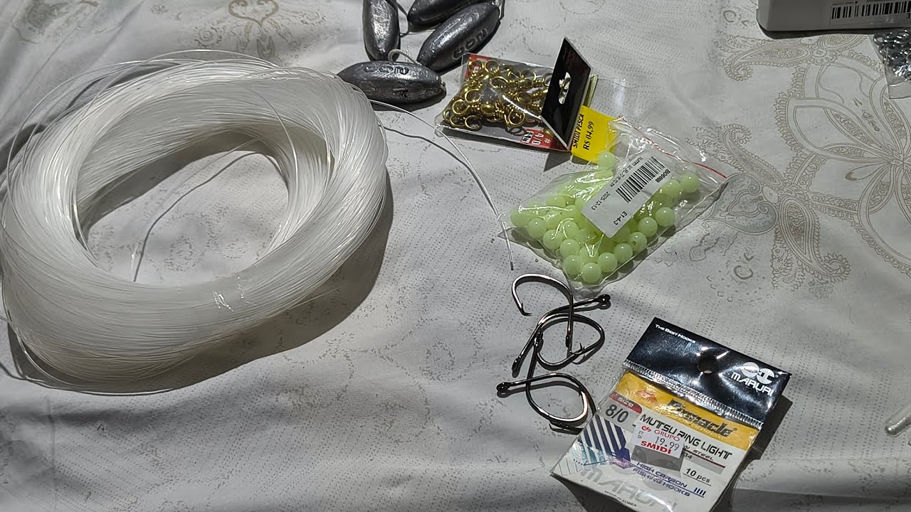 Como montar uma pargueira oceânica? 2 ° parte. Pesca oceânica, pargo, plataforma 