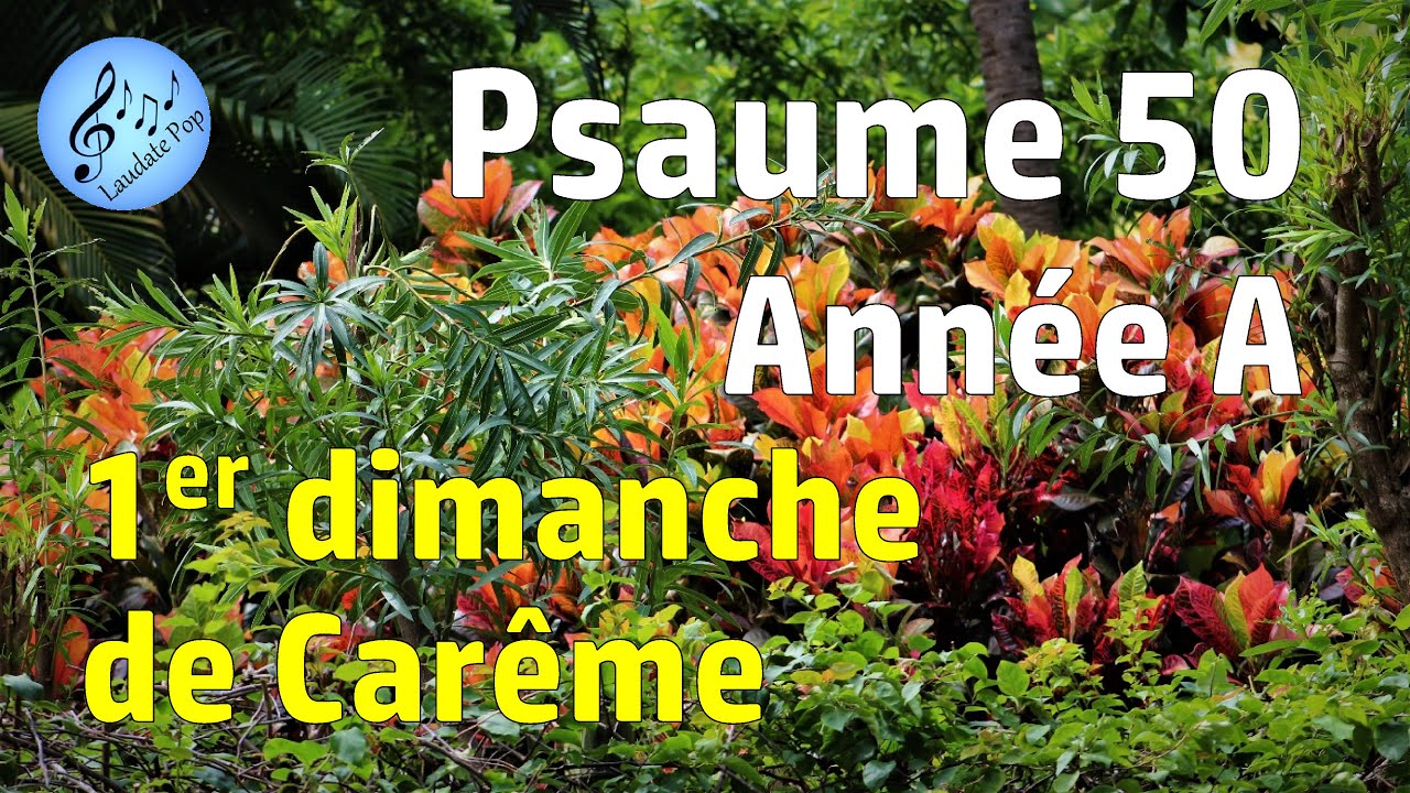 Psaume 50 - Année A -Messe 1er dimanche de Carême -Pitié, Seigneur, car nous avons péché! En Église