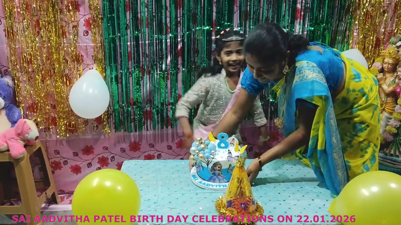 సాయి ఆద్విత పటేల్ // 8 వ పుట్టిన రోజు వేడుక // సి సి నస్పూర్// తేది: 22.01.2026