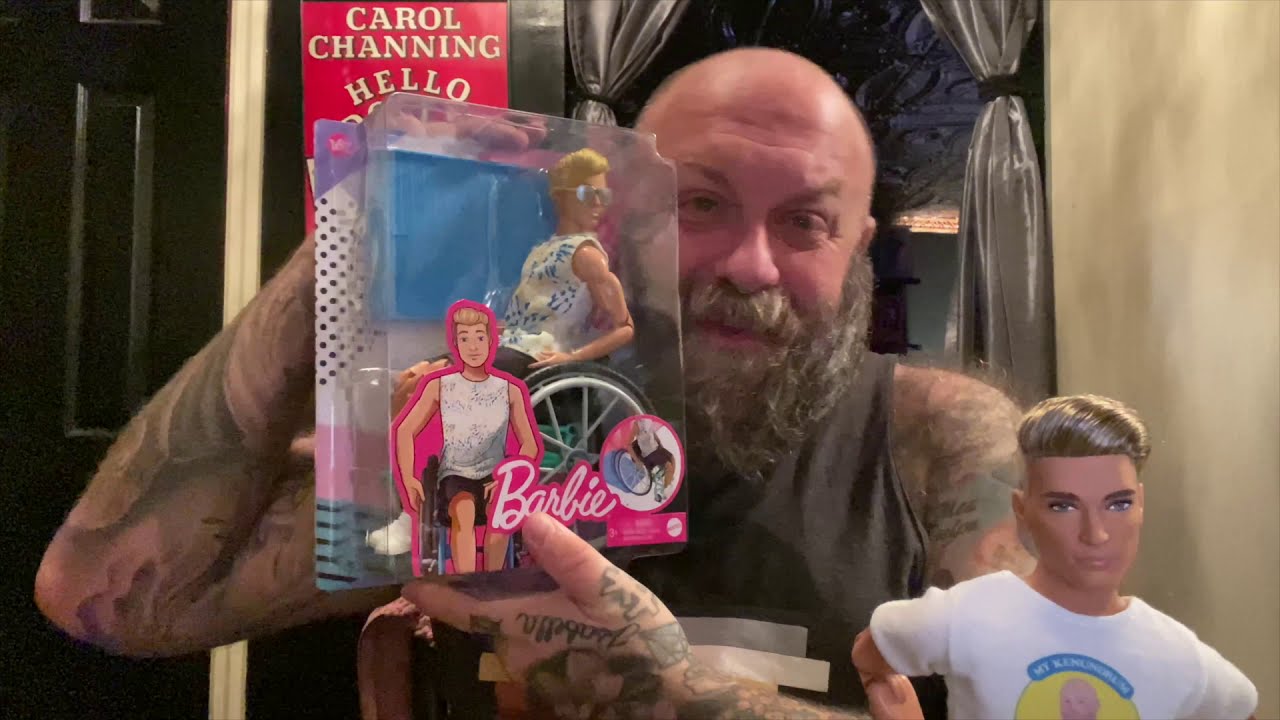 BARBIE FASHIONISTA #167 KEN IN WHEELCHAIR UNBOXING, REVIEW, AND REBODYING