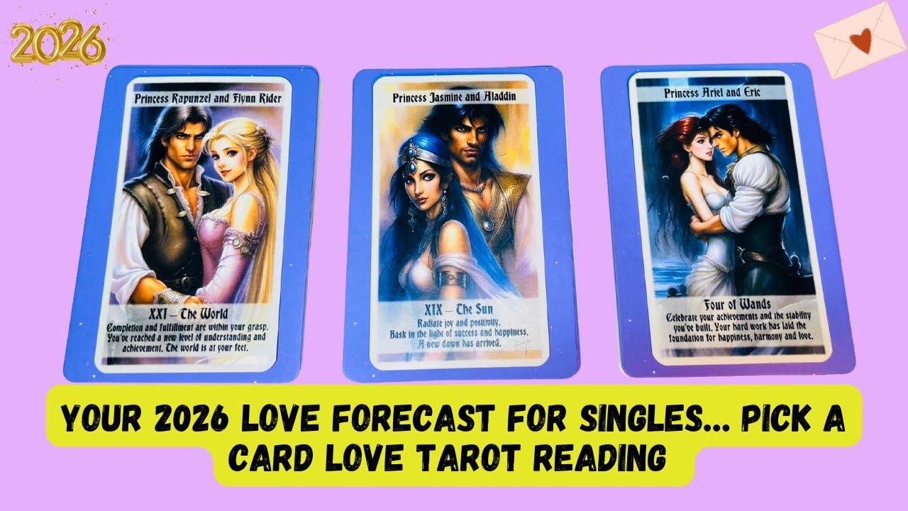 Your 2026 Love Forecast For Singles… Pick A Card Love Reading 🎉🌹😍