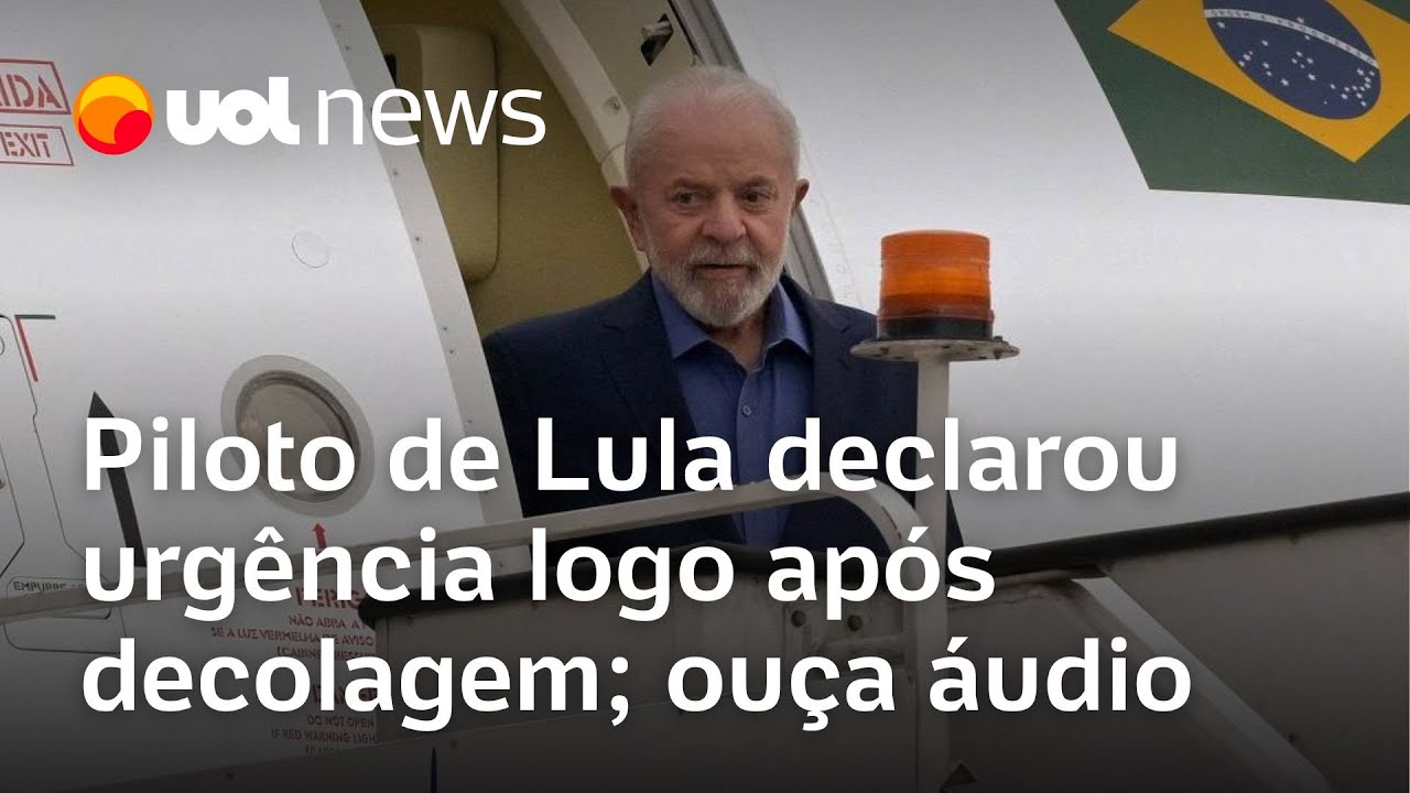 Piloto de avião com Lula declarou urgência logo após decolagem; ouça áudio obtido pela Folha