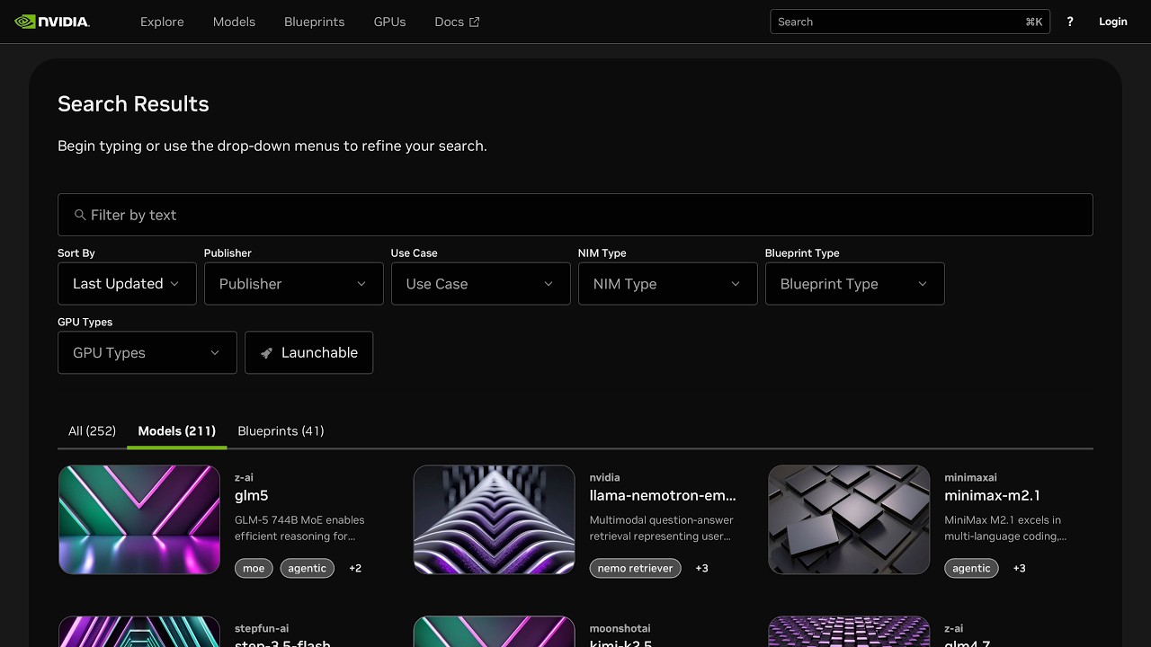 Try NVIDIA NIM APIs &middot; Build.nvidia.com &middot; 2026