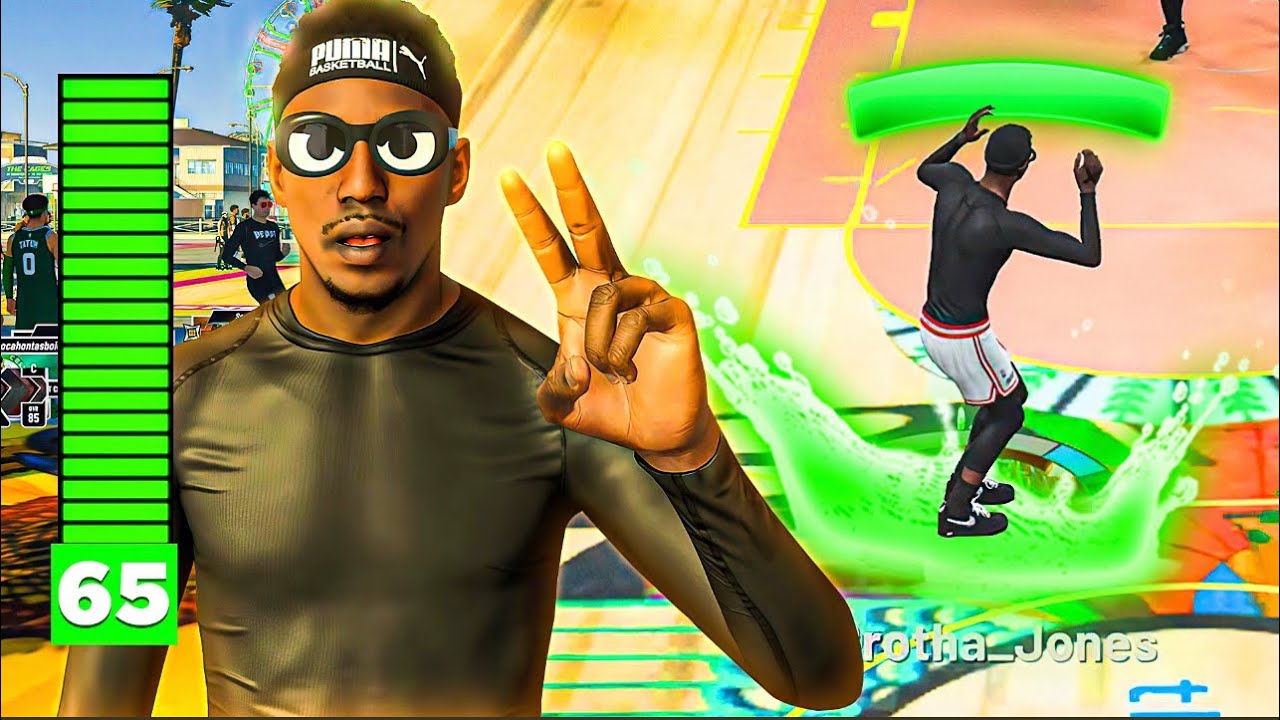 SHOOTING 100% WITH 65 3 POINT RATING 🔥🔥🔥NBA 2K21 CURRENT GEN (POWER OF A 65 3 POINT RATING)
