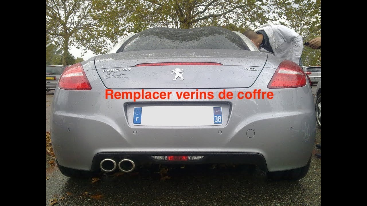 Peugeot RCZ changer vérin coffre avec référence, lift Spring, tailgate gas boot struts,