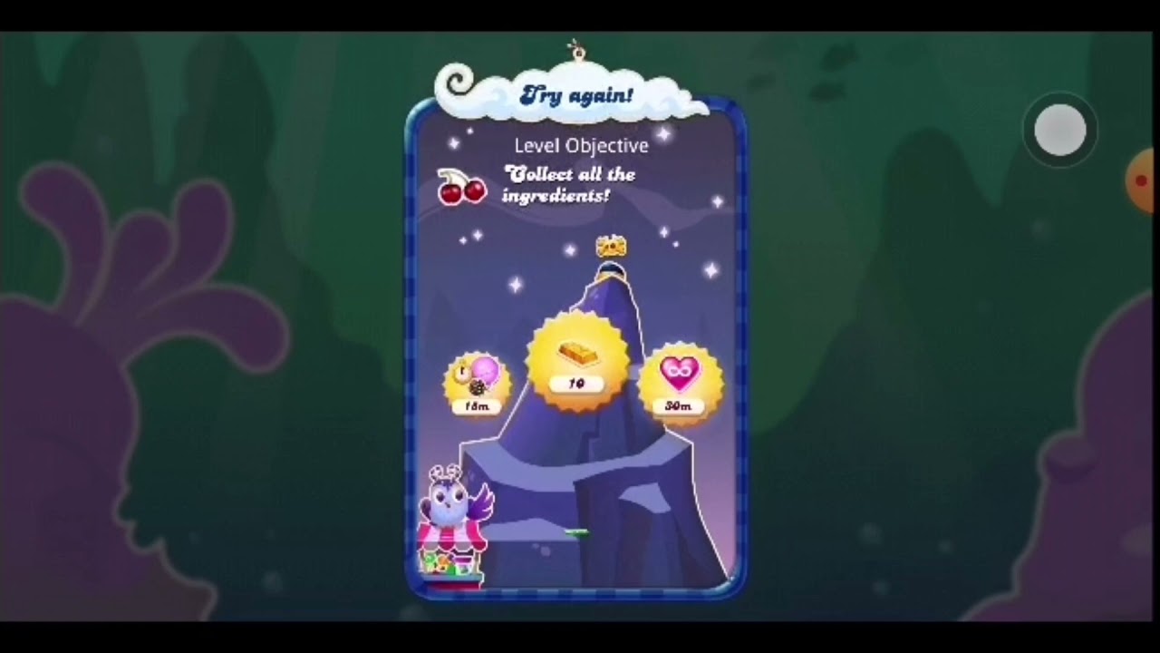 Candy Crush SAGA Level 2552/ Mission Failed