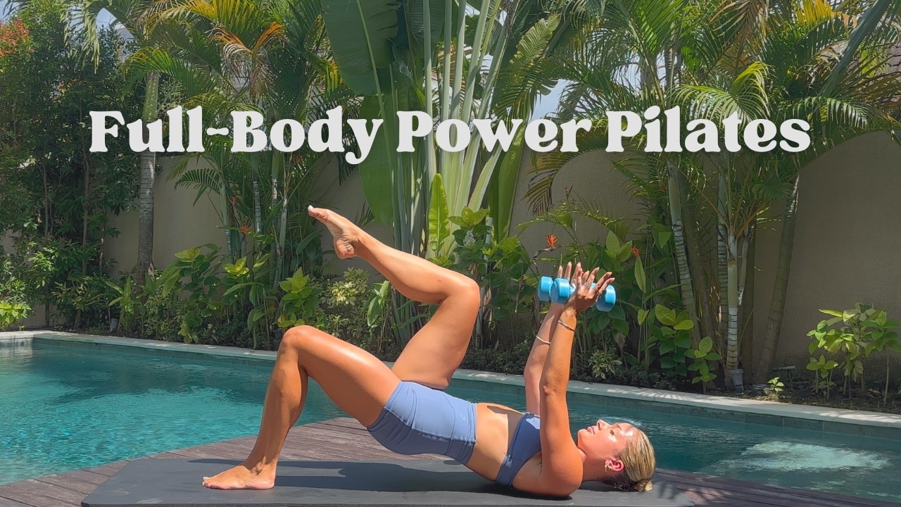 15 MINUTE PILATES WITH WEIGHTS | Quick Strength Pilates Workout With Hand Weights