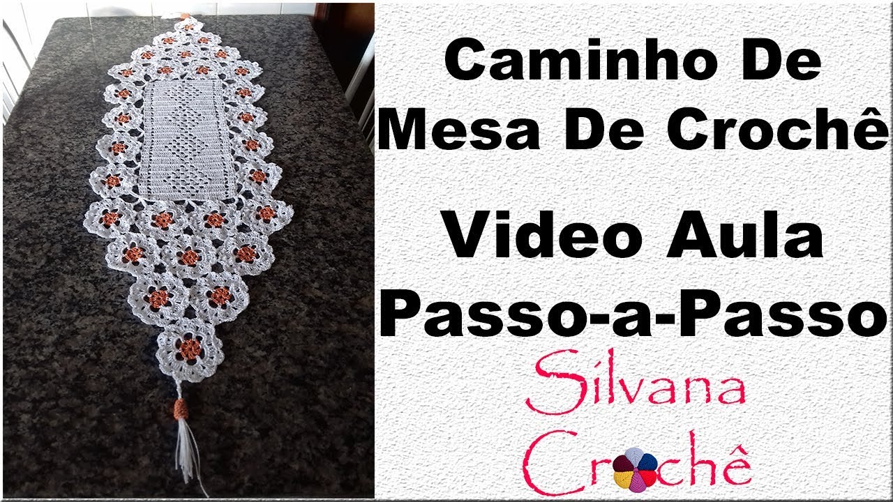 Caminho De Mesa De Crochê Primavera Passo-a-Passo