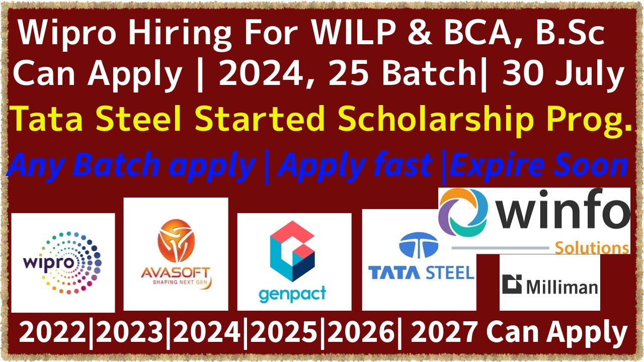 Milliman, Tata Steel, Avasoft, Genpact Big Hiring |Off Campus Drive for 2022, 2023, 2024, 2025, 2026