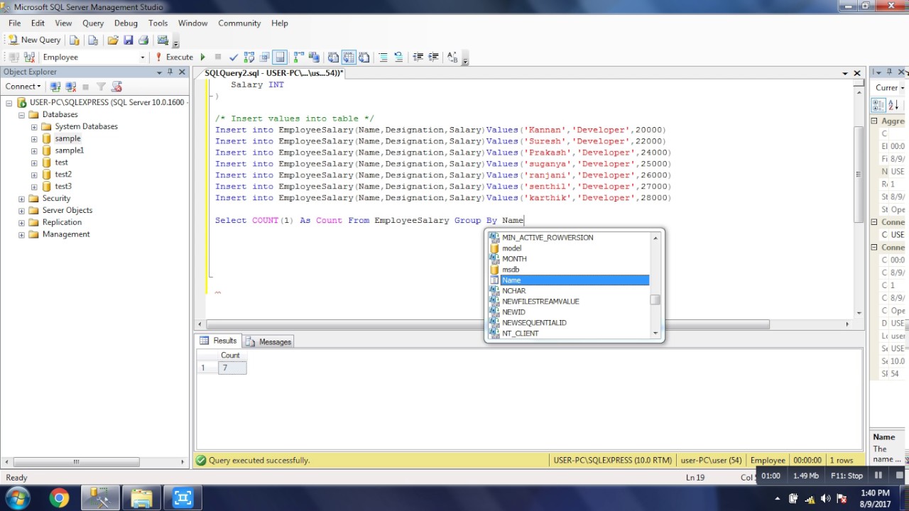 SQL Server Group By Example   SQL Server Tutorial