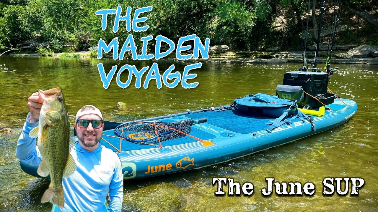 Рыбалка на SUP-доску на окуня в ручье Браши-Крик &mdash; парк Ветеранов в Раунд-Роке, штат Техас (Первы...