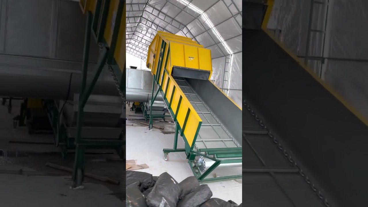 İstridye kompostu hazırlama hattı