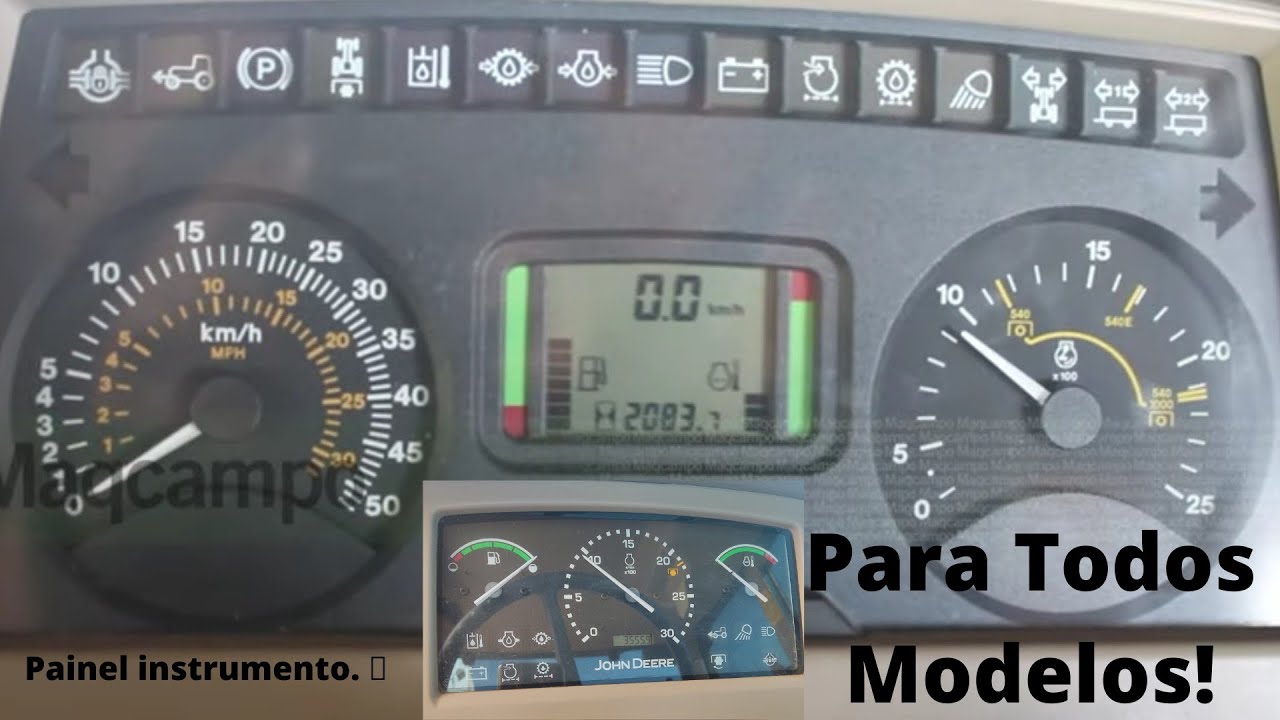 Como saber o que Painel te indica? John Deere 6190J | Dicas do Painel e Símbolos